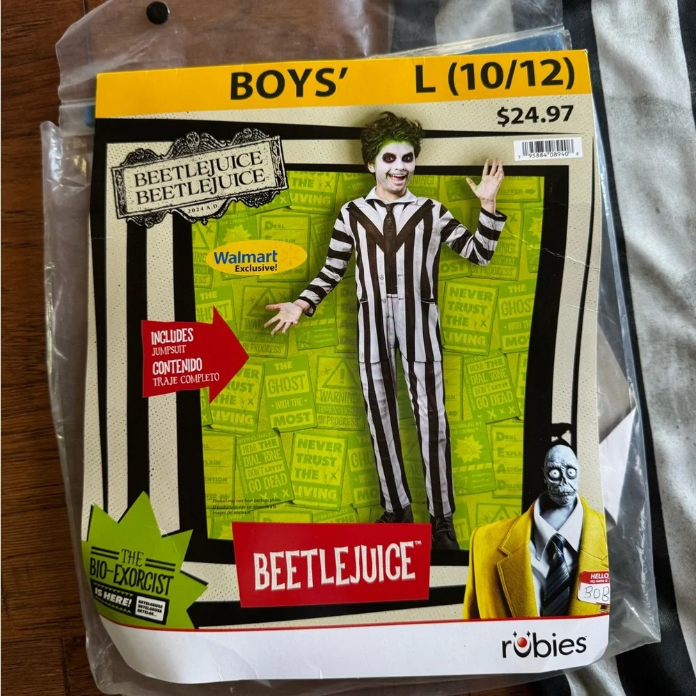 Rubie’s BettleJuice Costume Boys - Picture 2 of 5